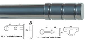 Cameron Fuller 32mm/19mm Double Pole Chrome Barrel