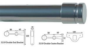 Cameron Fuller 32mm/19mm Double Pole Chrome Collar