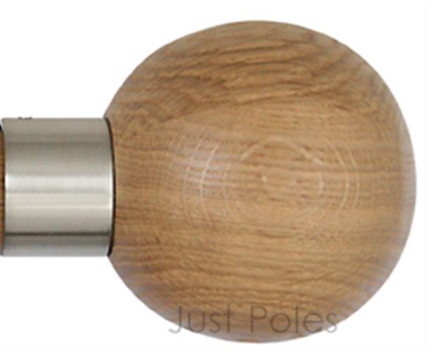 Jones Lunar 28mm Finial Sphere Oak