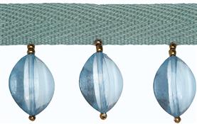 Hallis B`dazzle Trimming, Elliptical Beads Turquoise
