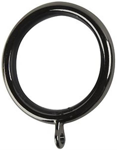 Galleria 50mm Curtain Pole Rings Black Nickel