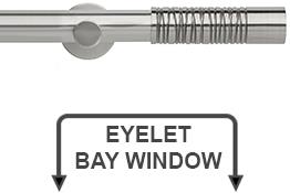 Neo Premium 35mm Eyelet Bay Window Pole Stainless Steel Wired Barrel