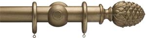 Advent 35mm Curtain Pole Antique Gold Pineapple