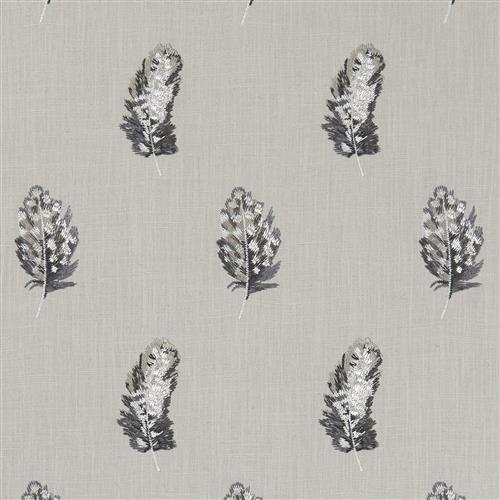 Clarke & Clarke Botanica Plumis Charcoal_Linen Fabric