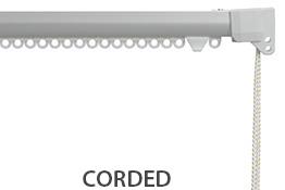 Silent Gliss 3840 Corded Curtain Track Anodic Grey