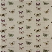 Fryetts Novelty Time Butterflies Linen Fabric