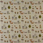 Fryetts Novelty Time Woodland Fox Multi Fabric