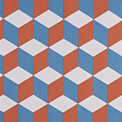 Prestigious Textiles Cube Cube Tangerine Fabric