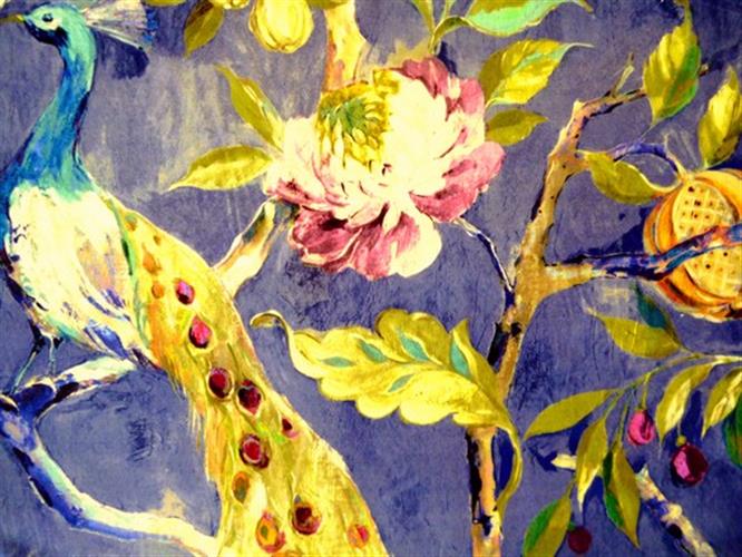 Prestigious Textiles Art & Soul Hampton Court Sapphire Fabric