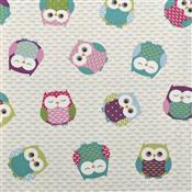 Fryetts Novelty Time Owls Multi Fabric