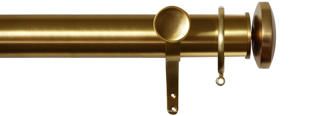 Jones Esquire 50mm Pole Brushed Gold, Curved Disc
