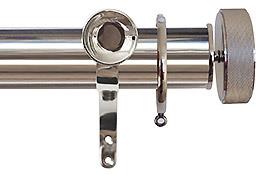 Jones Esquire 50mm Pole Polished Nickel, Etched Disc