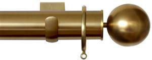 Jones Esquire 50mm Pole Brushed Gold, Square, Sphere