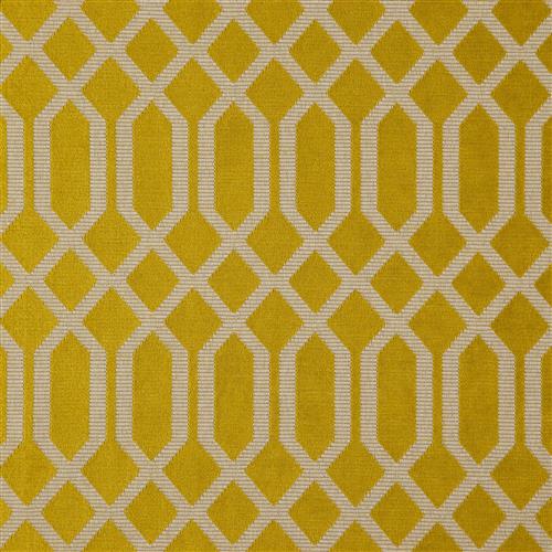 Wemyss Labyrinth Pylos Mustard Fabric