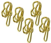 Hallis Brass Plated Curtain Hooks