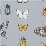 Clarke & Clarke Botanica Papilio Mineral/Gilver Wallpaper