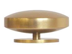 Jones Esquire 50mm Curved Disc Finial, Brushed Gold