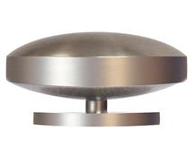 Jones Esquire 50mm Curved Disc Finial, Brushed Nickel