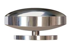 Jones Esquire 50mm Curved Disc Finial, Polished Nickel