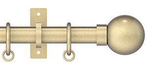 Arc 25mm Metal Pole Soft Brass, Ball