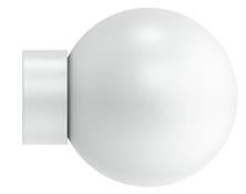 Arc 25mm Finial only, Ball, China White