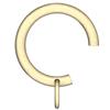Arc 25mm Passing Curtain Rings, Soft Brass