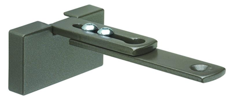 Silent Gliss Adjustable Square Smart Fix Bracket Gun Metal