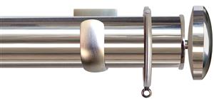 Jones Esquire 50mm Pole Polished Nickel, Square, Curved Disc