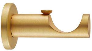 Ice 35mm Pole Cylinder Bracket, Satin Brass