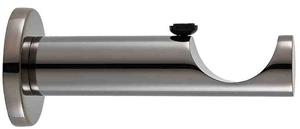 Ice 35mm Pole Extended Cylinder Bracket, Black Nickel