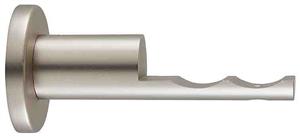 Ice 35mm Pole Extended Passing Bracket, Satin Nickel