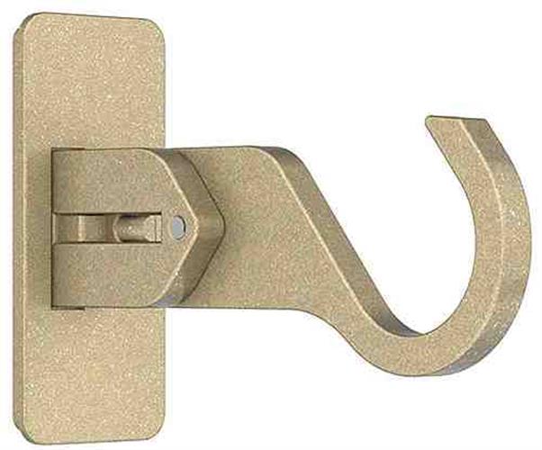 Arc 25mm Metal Adjustable End Bracket, Soft Brass