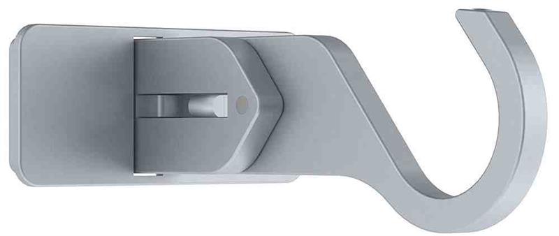 Arc 25mm Metal Adjustable Centre Bracket, Soft Silver