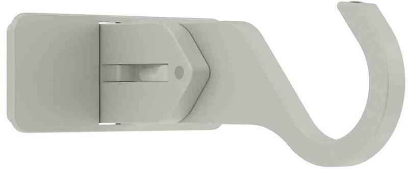 Arc 25mm Metal Adjustable Centre Bracket, Warm Grey
