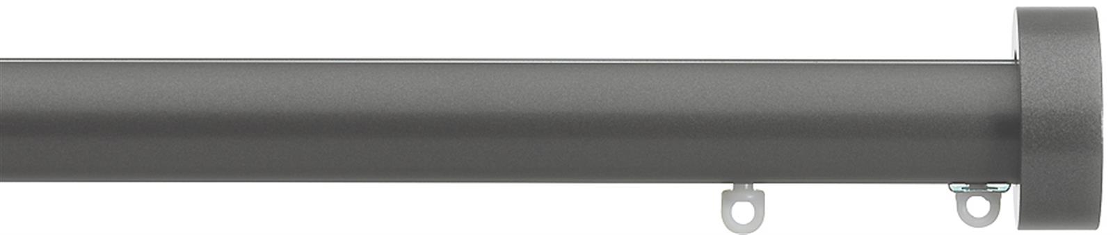 Silent Gliss Metropole 23mm 7600 Gun Metal Design Endcap Finial