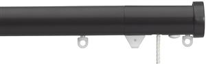 Silent Gliss Corded Metropole 50mm 7640 Black Stud Endcap Finial