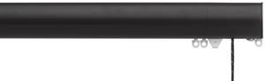 Silent Gliss Corded Metropole 50mm 7640 Black Flush Endcap Finial
