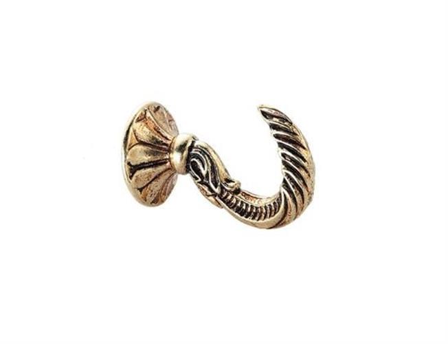 Jones Serpent Hooks, Antique Brass