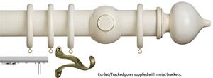 Museum 45mm & 55mm Corded/Tracked Pole Cream Gold Florence