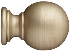 Museum 35mm 45mm & 55mm Finial only Plain Ball Satin Oyster