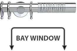 Neo Premium 35mm Bay Window Pole Chrome Wired Barrel