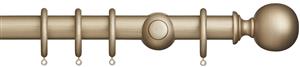 Museum 35mm & 45mm Satin Oyster Pole Plain Ball Finial