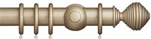 Museum 55mm Satin Oyster Pole Dune Finial