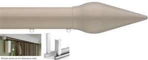 Silent Gliss Electric Metropole 50mm 7650 5190 Motor Taupe Spear Finial