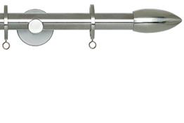 Neo 19mm Curtain Pole Stainless Steel Bullet