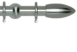 Neo 28mm Curtain Pole Stainless Steel Cup Bullet