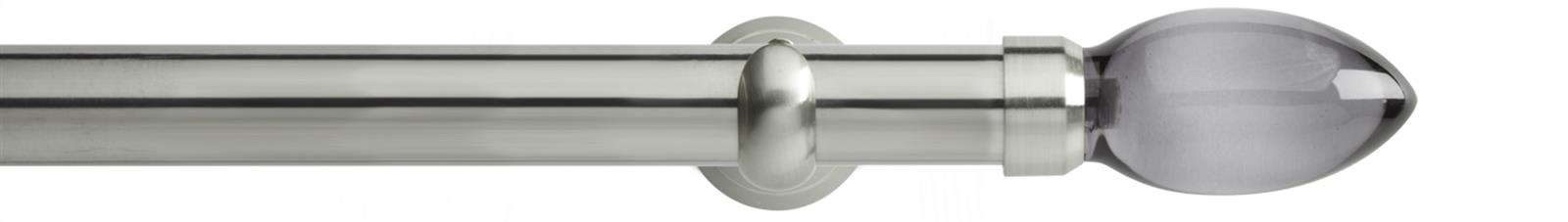Neo Premium 28mm Eyelet Pole Stainless Steel Cup Smoke Grey Teardrop