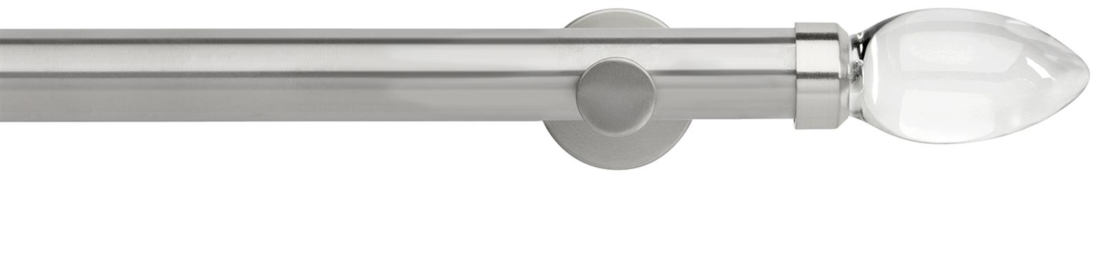Neo Premium 35mm Eyelet Pole Stainless Steel Clear Teardrop