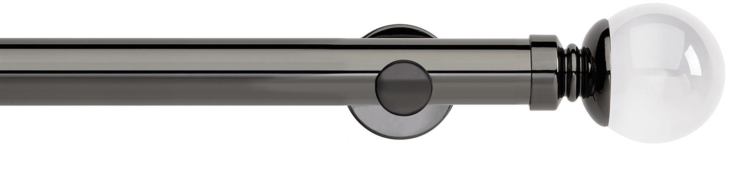 Neo Premium 35mm Eyelet Pole Black Nickel Clear Ball
