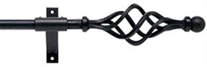 Artisan Wrought Iron Curtain Pole 16mm Cage